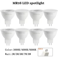 10PCS MR16 LED Spotlight Bulb GU5.3 Lampada AC 110V 220V 12V Bombillas Spot Light Replace The 50W Halogen Lamp Home Derection