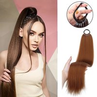 H&STAR 22inch Synthetic Ponytail Extensions With Hair Tie Wrap Around Hair Braid Extensions Rubber Band Hair Ring Braid DIY