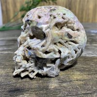 Aureole Druzy Sphalerite Skulls Stone Quartz Specimen Crystal Natural Healing Wicca Skull Geode Minerals Spiritual Ornaments