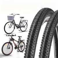 AliExpress NONE 2-Pack Bike Tires 26x2.125/26x1.95,Durable Bicycle Replacement Tyre Set for MTB Road Trail Riding,Wear-Resistant Rubber Cycling