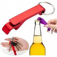 5pcs Multi Functional Aluminum Alloy Bottle Opener Keychain Beer Cans Beverage Bottle Opener Portable Party Activities Supplies