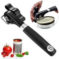 Safe Cut Can Opener, Smooth Edge Can Opener handheld, Food Grade Stainless Steel Cutting Can Opener for Kitchen & Restaurant
