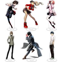 16CM Anime Game Persona Amamiya Ren JOKER Goro Akechi CROW Takamaki An Okumura Haru Cos Acrylic Figure Stand Ornaments Gifts