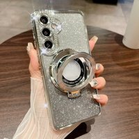 Luxury Glitter Ring Bracket Anti-Drop Phone Case For Samsung Galaxy A57/37/17/07 A56/36/26/16/06 A55/35/25/15/05s Protector Case