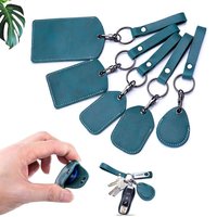 Porte-Clés en Cuir de Vache, Étui pour Carte d'Identité, Anneau, Clips de Verrouillage de Porte, Étiquettes d'Accès, Crochet de Sac, Accessoires