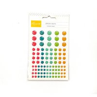 Creative Path Glitter Enamel Dot Sticker Colored Small Resin Round Deco Sticker Scrapbooking Planner Journaling Sticker Sheet