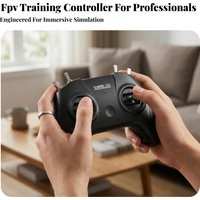 FPV Simulator Controller Textured Grips Left-Hand Throttle Controller Flight Sim Joystick Toggle Switches for Training