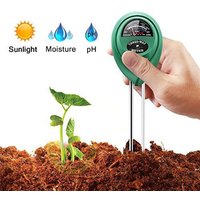 3-in-1-Boden-PH-Messgerät, Sonnenlicht, PH-Tester, Gartenblumen, Bodenfeuchtigkeitssensor, Messgerät, Pflanzen, Säure, Luftfeuchtigkeit, PH-Monitor-Detektor