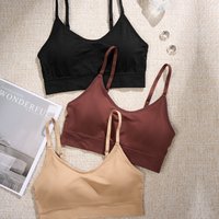 Hot Sale New Design Seamless Bralette Adjustable Straps Wireless Bra Traceless Cotton Breathable Invisible Women Bra