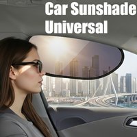 Car Sunshade Universal Summer Car Window Sun Shade Curtains Anti-Glare UV-Blocker Sun Protection Cover Electrostatic Adsorption