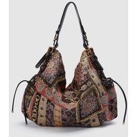 2026 French Fashion New Cotton Plant Flower Pattern Design Women Bag Casual Versatile High End Design Single Shoulder Bag Trendy