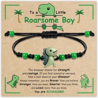 Dinosaur Easter Gifts for Boys Girls, Dinosaur Birthday Gifts Boy Bracelets for Son Daughter Grandson Easter Basket Stuffers