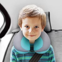 Kids Pillow U Shaped Car Pillow for Children Car Seat Fixing Pad Travel Sleeping Cushion for Neck Head Protection Soft Pillows