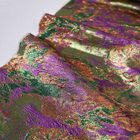 Retro Gilded Jacquard Fabric Fo Relief Half Skirt Decorative Painting Clothing Designer Fabrics By The Meter Diy Sewing Cloth