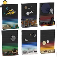 Bricklink Ideas Star Movie Planet Series Tales of the Space Age Postcard 21340 Crait Coruscants Ahch-To Building Blocks Toys