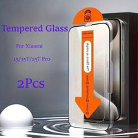 2pcs HD Tempered Glass For Xiaomi Mi 15T Pro/15T/Mi15 /17T Pro/17 Pro Max/Mi 17 Ultra Dust-Free Installation Screen Protector