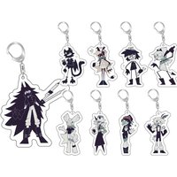 Fundamental Paper Education Acrylic Keychain Miss Circle Anime Cute Keyring Fashion Jewelry Charms Creative Pendant Accessories