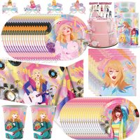 Star Singer Taylored Birthday Party Decor Tableware Cup Plate Napkin Singer Fans Girl Favor Baby Shower Decoration Party Supplie
