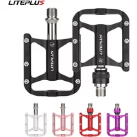 Liteplus QR Bicycle Pedal Quick Release Standard Two versions 3 Bearing Aluminum Alloy Double-Sided Non-Slip for Folding Bike