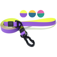 Waterproof PVC Dog Leash 1.5m, Easy Clean Heavy Duty 360° Swivel Zinc Alloy Hook Pet Walking Lead for Small Medium Large Dogs