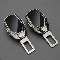1/2Pcs Car Seat Belt Clip Extender Alloy Safety Seatbelt Lock Buckle Plug Insert Socket Extender Safety Buckle For Tesla Porsche