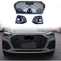 Bright black front bumper grille For Audi Q5 upgradation SQ5 2021-2022