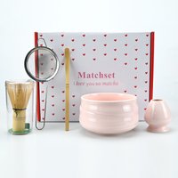 2/4/5pcs Matcha Whisk Set, includes Whisk Sets and Matcha Bowl with Spout, Traditional Japanese Matcha Kit for Perfect Matcha
