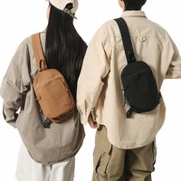 Unisex Waterproof Nylon Chest Pack – Convertible Crossbody Sling Bag for Sports Travel & Everyday Use