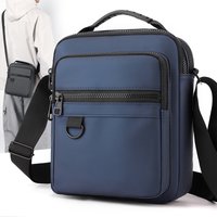 High Quality Canvas Sling Bag for Men Sports Crossbody Messenger Multi-Pocket Phone Pouch Business Casual Small Zipper Shoulder