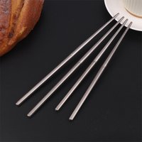 【1Pair Titanium Alloy Chopsticks Portable Non-toxic Flatware Outdoor Hiking Picnic Backpack Cutlery Picnic Tool】