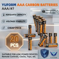 2-32Pcs AAA 1.5V Carbon Dry Batteries Non-Rechargeable Power Cell for Toys Remote Controls Flashlights and Clocks