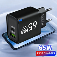 USB 65W Fast Charging Charger Type C High Speed Charge Mobile Phone Wall Adapter For iPhone Honor Xiaomi Huawei Samsung Oneplus