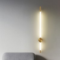 Modern LED Long Wall Lights for Bedroom Lighting Living Room Background Decorate Stairs Lamp Hotel Black Gold Sconce Fixtures