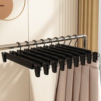 10Clothes hanger with clips for home use, non-slip, multifunctional, for wardrobe and student dormitoryjkSpecialized pants rack