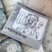 Vintage Retro Computer Drawing Board Notepad-50/100 Sheets Square Paper for Creative Illustration Design Sketching Craft Supplie