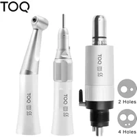 Dental Low Speed Contra Angle Mini Air Motor 4 Holes Available for Dentist Straight Handpiece Kit Low Speed Contra Angle 4 Hole
