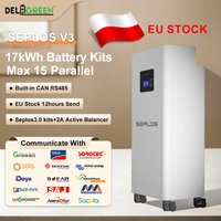 EU Stock Lifepo4 48V 280AH 320AH Seplos 3.0 BMS Kits 2A Active Balancer CAN RS485 TAX Free 15KWH 16KWH Home DIY Battery Pack