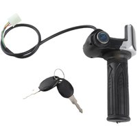 Electric Scooter Throttle Grip with LED Display Electric Bike Half Twist Throttle Grip Lock Key Set