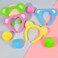 Animal Headband Wholesale Women's Plush Bear Ears Fresh Cartoon Headgear Headwear Girls Kids Women Hair Accessories