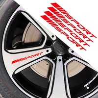Fashion 4pc Car Stickers Wheels Rims Sport Racing DIY Stripes Decorative Stickers Emblem Car Styling Car SUV Truck Accessories