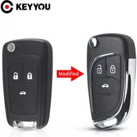 KEYYOU 2/3/4/5BNT Modified Flip Remote Car Key Shell For Chevrolet Cruze Epica Lova Camaro Opel Vauxhall Insignia Astra Fob Case