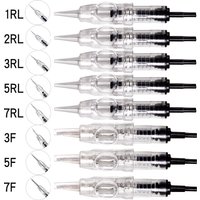 10/20/50/100Pcs Augenbraue Lippen Maschine Sterile Tattoo Patrone Nadeln Tattoo Lippen 1RL/2RL/3RL/5RL/7RL/3F für Permanent Make-Up Stift