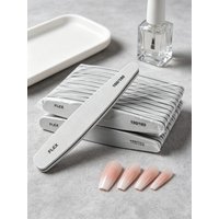 5/10/20Pcs Grey Nail Files 100/180 Grit Washable Sponge Sanding Buffer Blocks for Gel Polish Manicure Pedicure Supplies