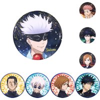 58mm Anime Jujutsu Linie Itadori Yuji Kugisaki Nobara ATSUYA KUSAKABE Cosplay KOSTÜM Abzeichen Pin SPTE Weißblech Brosche Prop Gilf 