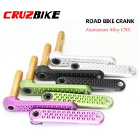 CRUZbike Road Bike Crankset 170mm Crank 9/10/11/12 Speed Double Chainring with Bottom Bracket Bicycle Accessories