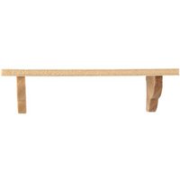 Doll House Miniature Wood Wall Shelf Model Furniture Accessories