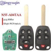 Jingyuqin N5F-A04TAA 5/6 Button Remote Car Key 313.8Mhz ID46 For Honda Odyssey EX 2011 2012 2013 2014 KeyChain Auto Keys Control