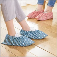 Household Indoor Dust-proof Cloth Shoe Cover Washable Elastic Adult Cloth Shoe Cover Student Computer Room Fabric Shoe Cover