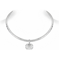 Pure Silver 925 Sterling Pendant Torques Necklace with Comments Necklaces Woman Trend 2024