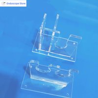 ACRYLIC Plastic Rigid Flexible ENT Endoscope Gastroscope Colonoscope Laryngoscope Wall Holder Disinfect Clean Cabinet Veterinary